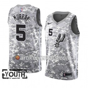 NBA San Antonio Spurs Trikot Dejounte Murray 5 2018-19 Nike Grau Swingman - Kinder